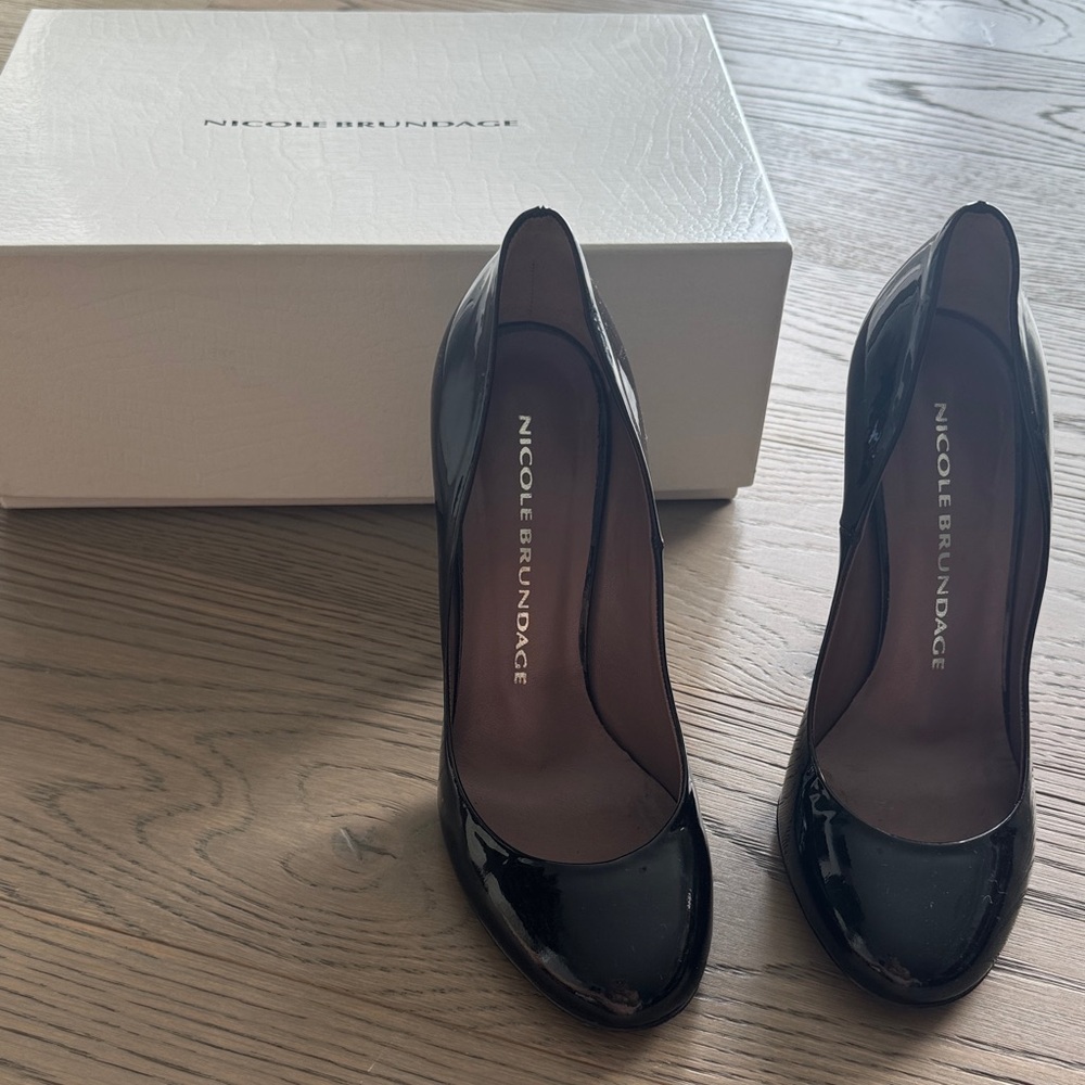 Black Patent Leather Heels